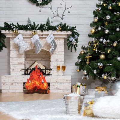 极速Warm Life 2021 New 3D Flame FireG Pile Cardboard Hallowe