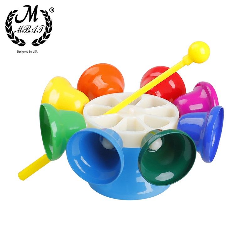 极速M MBAT Oriff Musical Instrument Set Colorful 8-Note Hand