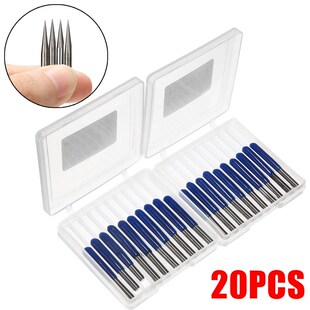 极速20pcs Carbidem PCB Engraving Bits 3.175mm CNC Router Bit