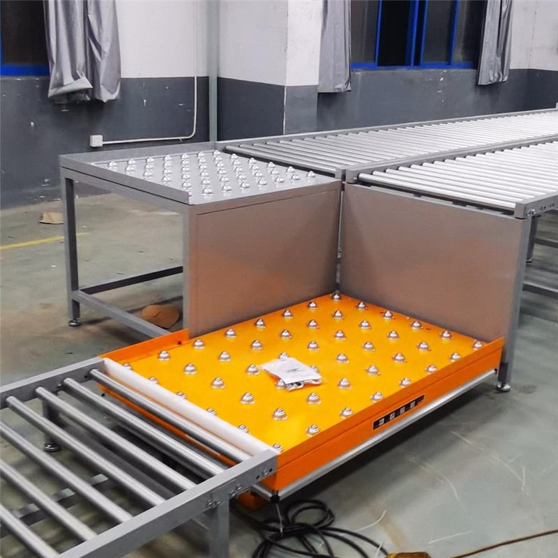 极速滚珠滚筒式升降机 起重装卸流水线电动升降T台提升机固定平台