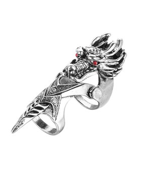 极速Retro personality rsing punk style alloy jewelry ring co