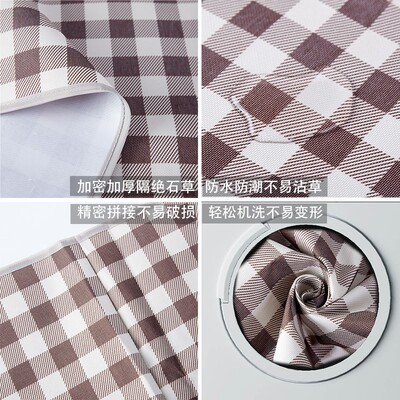 新品Outdoor Thicken Pqad Blanket Camping Beach Plaid Picnic
