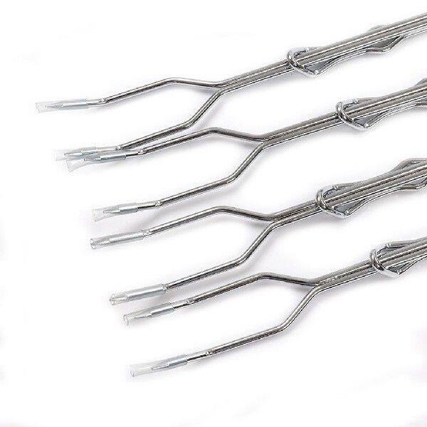 极速4Pcs BBQ Skewers Long Handle Kebab BKarbecue Grill Stick