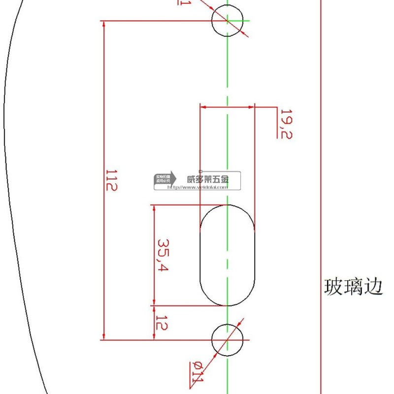 极速方形玻璃门锁 威多莱268锁 单门双开执M手玻璃锁 玻璃门锁 打