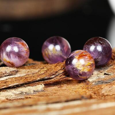 极速Natural purple Ghost loose bead rHound bead violet titan