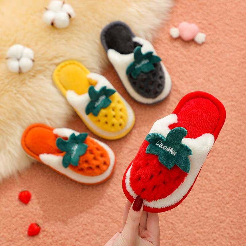 极速女童棉拖鞋2022年新v款冬天穿的儿童女男款女宝室内包跟半包