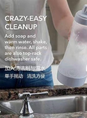 极速1000mdl Cupcake Waffle Pancake Batter Shaker Bottle Kitc