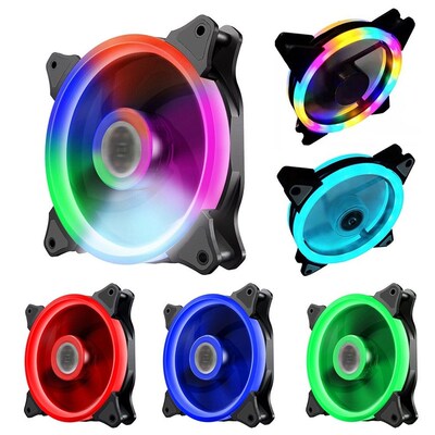 新品RGB Fans Cooler Compuvter-Fan Silent Pc 120mm 120x120x25