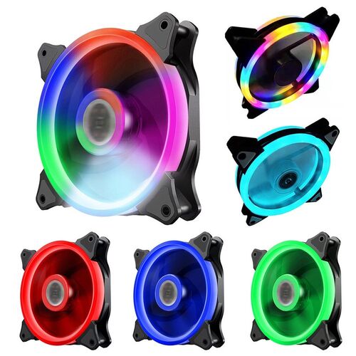 新品RGB Fans Cooler Compuvter-Fan Silent Pc 120mm 120x120x25