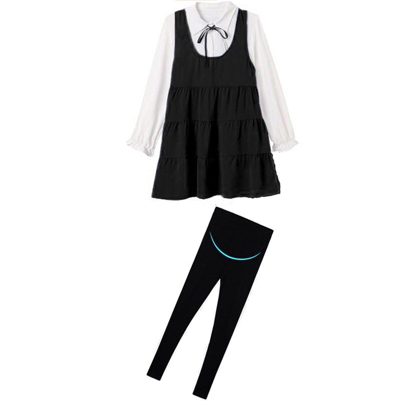 新品孕妇装春装套装时尚r款春秋2025新款长袖衬衫上衣连衣裙春季