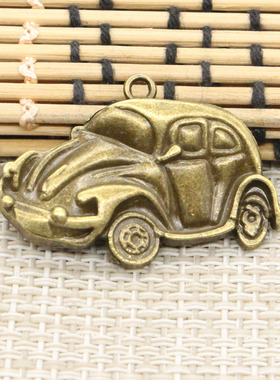极速古青铜DIY吊坠 饰品配件 汽车 3D9x26mm 10个 T10551