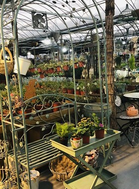 极速铁艺折叠双i层长方桌 复古做旧豆绿色双层置物架 椅边茶具架