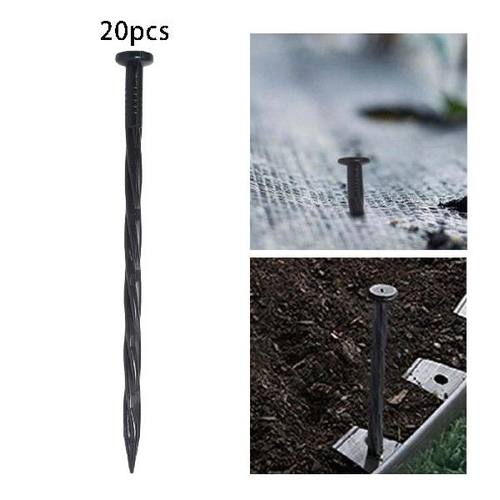极速20Pcs Ground Nettqing Pegs Garden Fixing Anti Pull 8inch