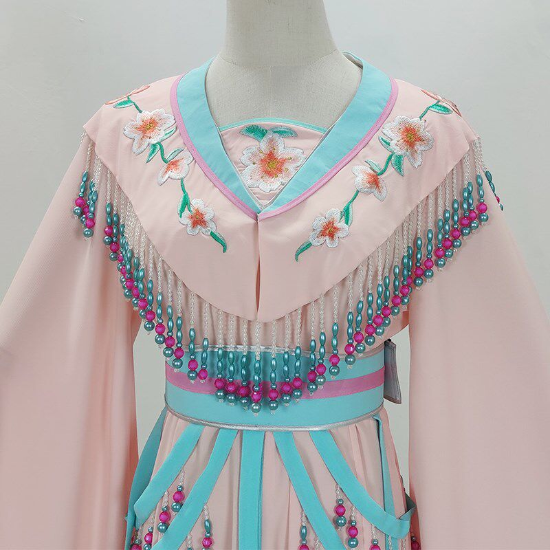 新品新款越剧花旦衣仙女演出w服小姐戏服戏曲舞台表演服黄梅戏粤
