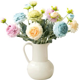 简约inks陶瓷花瓶复古陶瓷壶插花餐桌摆件礼品瓷器花器装 美式 新品