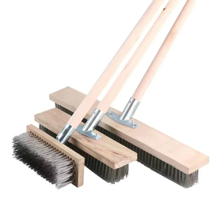 极速钢丝球地板刷不锈钢钢丝刷去青苔长柄清洁Q刷子洗地扫把钢刷