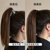 极速拽酷少女 金属高马尾抓夹头发固定神器发夹女202X3新款 后脑勺