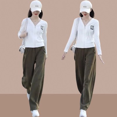 极速时尚运动套装女长袖t恤2024春秋新款洋O气上衣休闲卫衣卫裤两