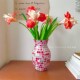 新品 饰品摆件水培鲜花插花器玻璃 北欧手e工马赛克花瓶多彩家居装