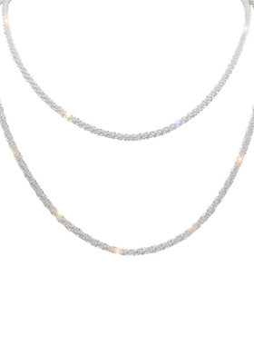 极速波光粼粼项链2021年新款女秋冬锁骨链M潮轻奢小众满天星项圈