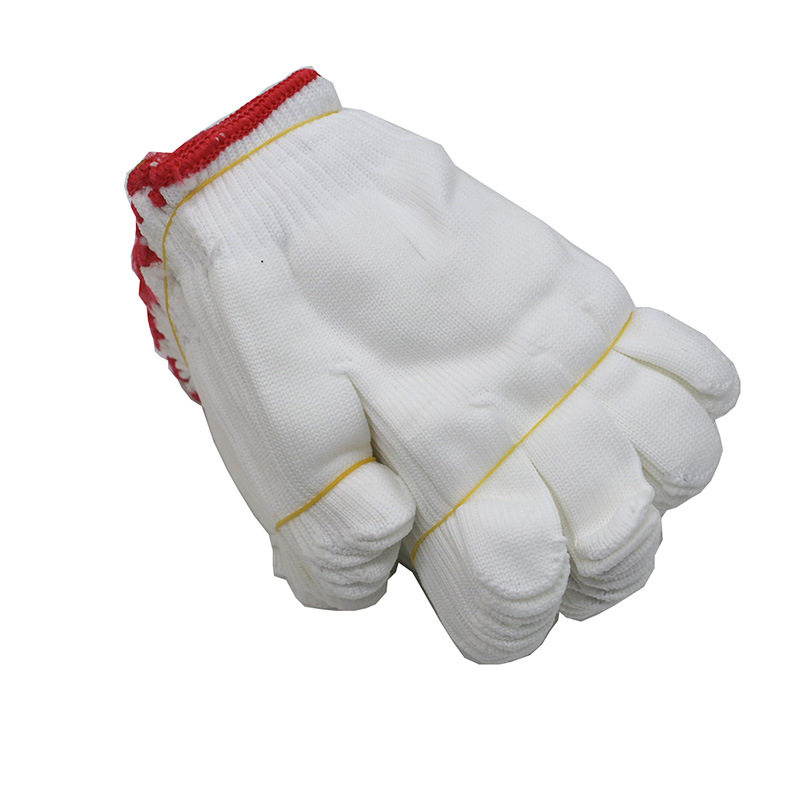 极速12双 尼龙手套 白色劳保手套 劳动S手套 仿毛线手套