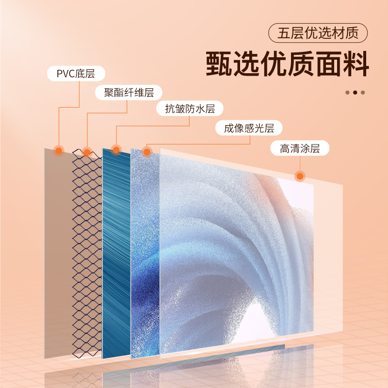 极速俊翼抗光可携式支架投影幕布投影布幕布免打孔R可壁挂72寸84