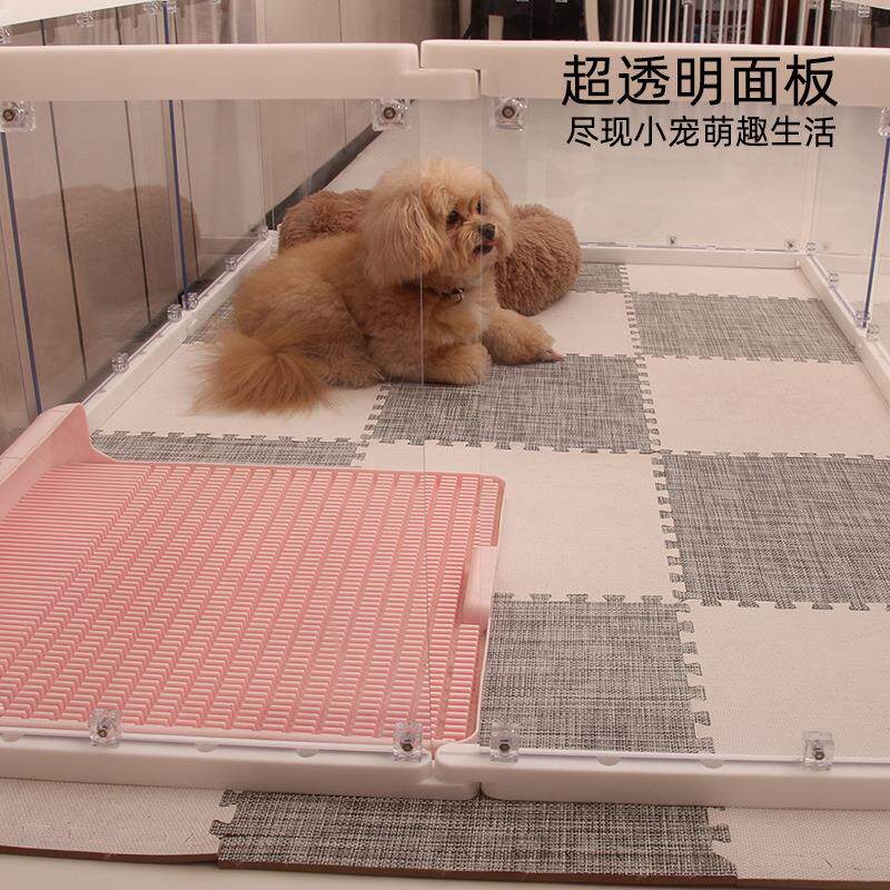 极速2023新款透明宠物栅栏狗狗笼E子室内阳台小型犬可拼接自由组