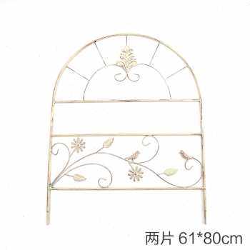 极速新新花园铁艺杂货p花架爬藤支架小篱笆隔断栅栏草坪护栏围栏