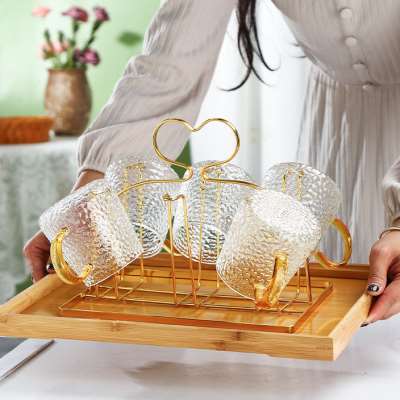 极速轻奢水杯架杯架倒p挂家用玻璃杯架茶杯挂杯子架子置物架带托