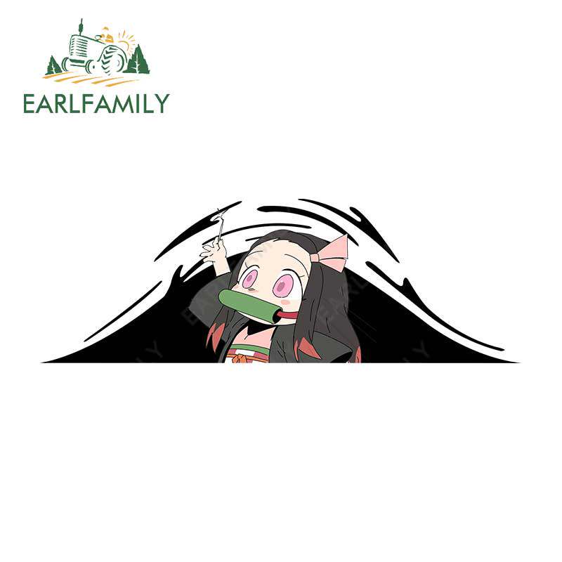 极速13cm x 4.4cm for Nezuko Demon ESlayer Car Stickers Surfb