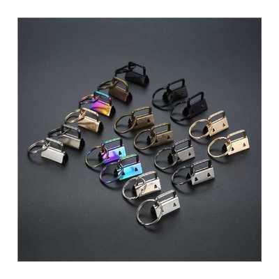 极速42Pcs Key Fob Keychain Hardware Set 1 Inch 6 TColor Key