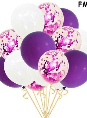 极速15 Pack Confetti Balloons LatexF Decorations Helium Birt