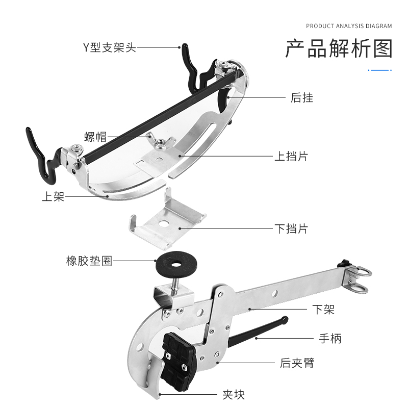 极速水滴轮双头支架桥钓筏钓纺车轮钓G鱼架竿多功能架杆炮台竿架