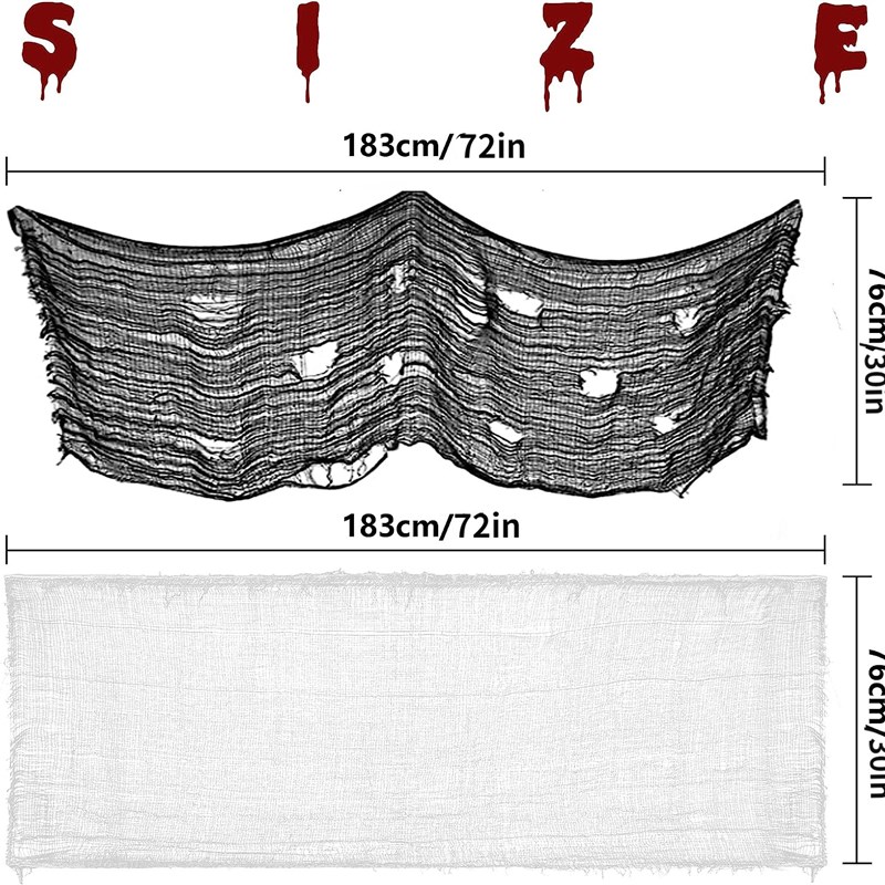 极速76.2cm * 183cm Black Roving Hole Party OHalloween Decora
