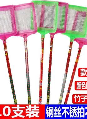 极速竹杆钢丝苍蝇拍m子加16940大号用料竹家苍蝇拍牛筋塑加长苍蝇