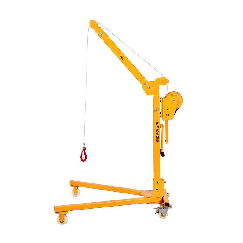 极速吊装机 移动小型可携式可折叠E吊机手摇小吊机家用手动升降吊