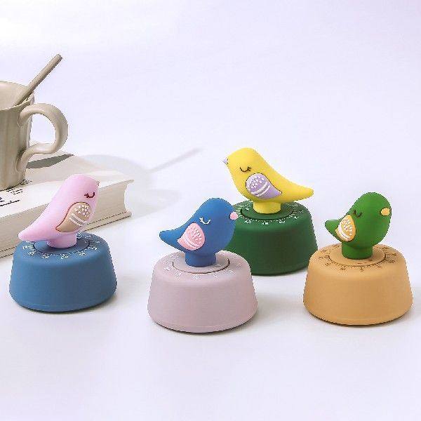 极速Meachanical Kitchen Timers Wind-up Rotatable Cute Bird