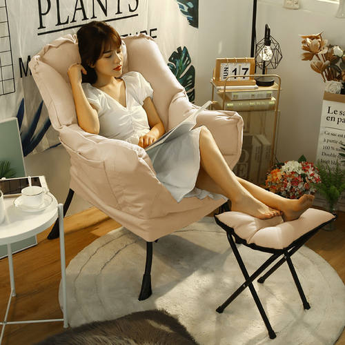 极速懒人沙发阳台卧室休闲单人靠背F坐椅女生可爱沙发懒人躺椅电