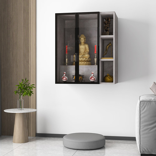 极速佛龛神d龛壁挂家用佛像供台供桌现代风格神台柜财神爷菩萨观