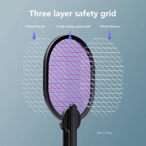 极速Inasect Rackets Swatters Rechargeable Fly Swatter Fryer