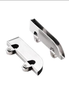 极速铝合金双条玻璃滑槽山字槽双水槽轨道I门轨道滑槽14509导配轨