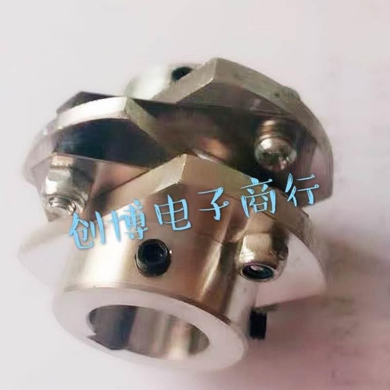 极速数控机床主轴编码器碟片v联轴器机床主轴配用孔15X15带键槽