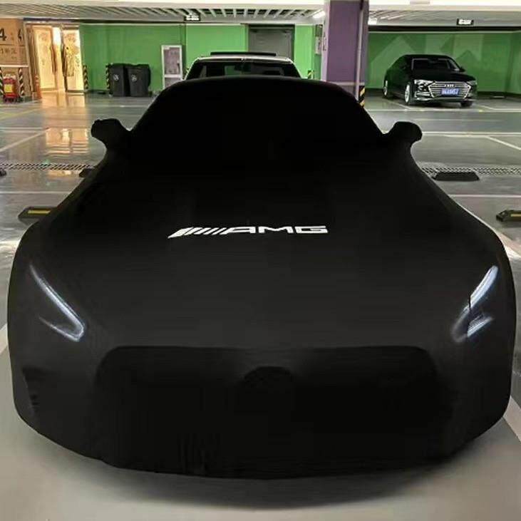 新款奔驰amg车衣车罩s400防尘防晒隔热遮阳e300专车弹力车套LOGO