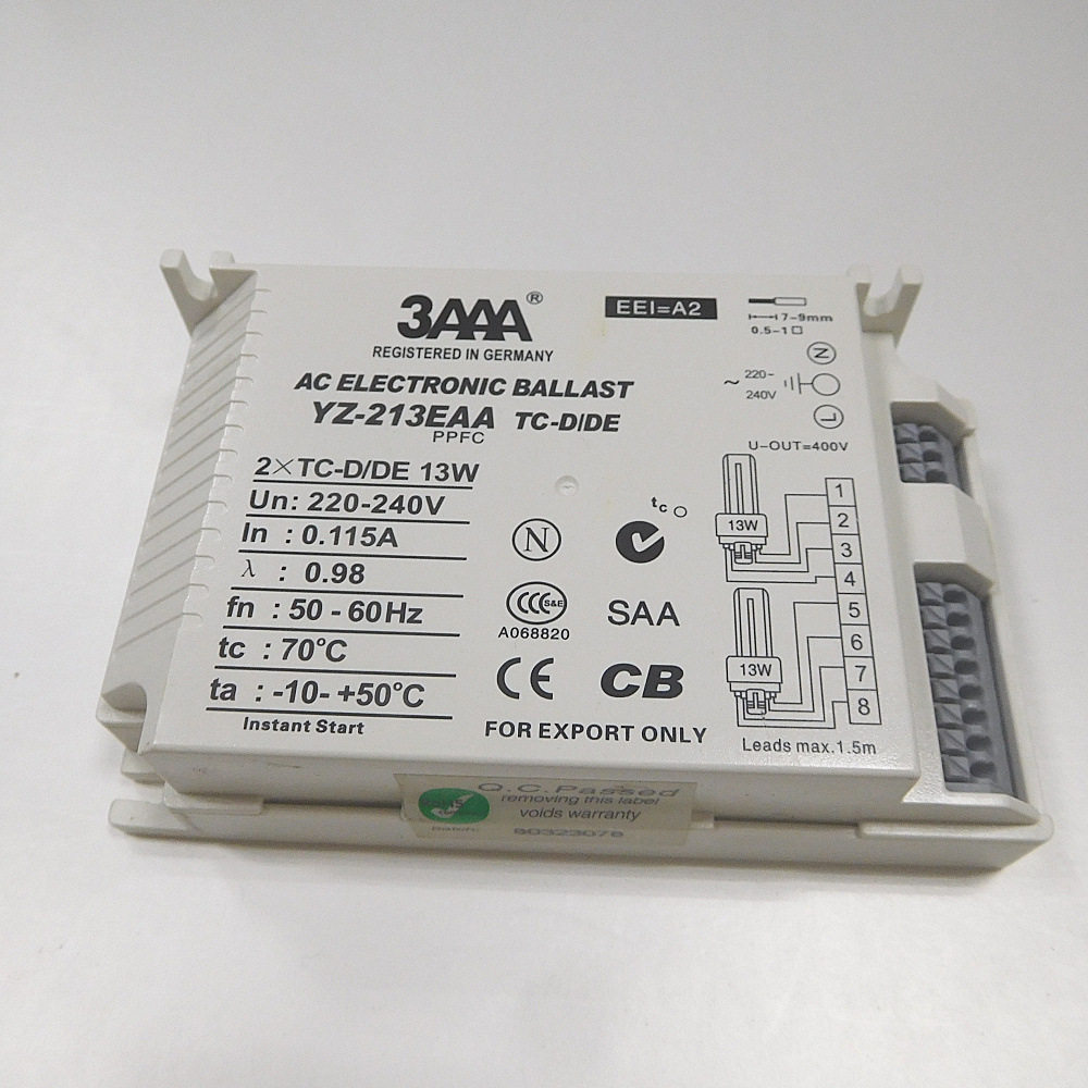 3AAAYZ-213EAA电子镇流器一拖二镇流器PLC13W镇流器