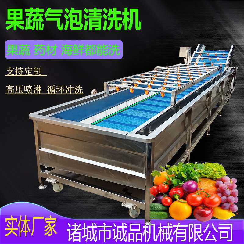 全自动蔬菜气泡清洗机大姜喷淋式清洗设备果蔬食堂洗菜机设备