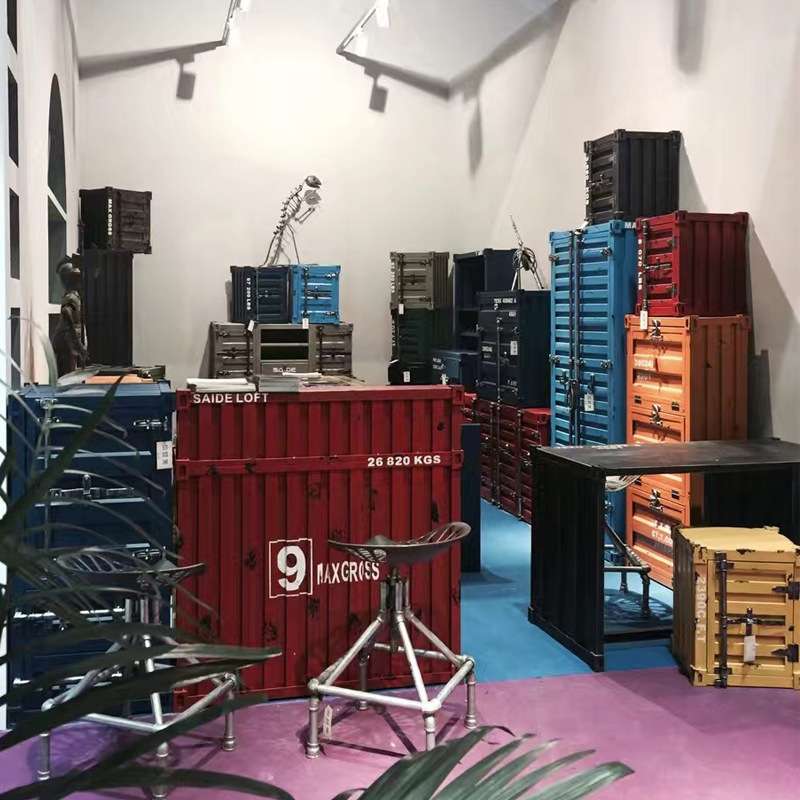 LOFT工业风集装箱柜造型装