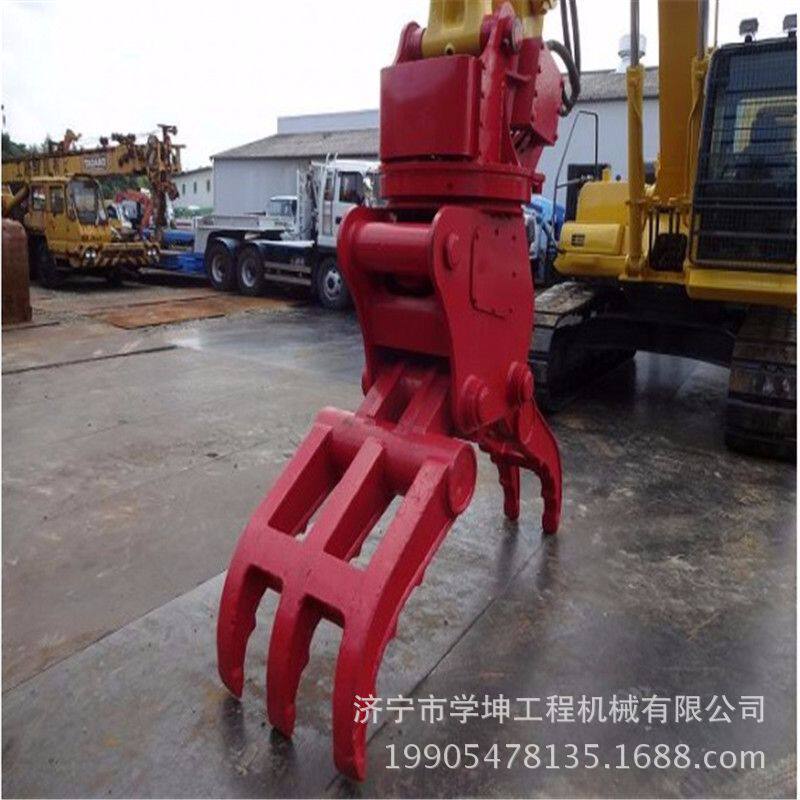挖机夹木器液压夹钳单油缸抓具