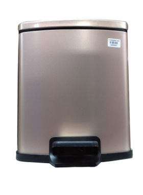 HT   方形脚踏缓降垃圾桶  香槟金  235*185*260cm  6个/件