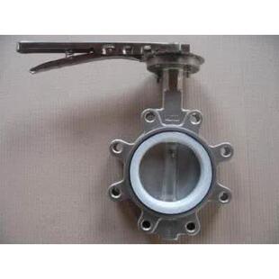 不锈钢丁青橡胶对夹蝶阀D71X 16P手柄涡轮蝶阀