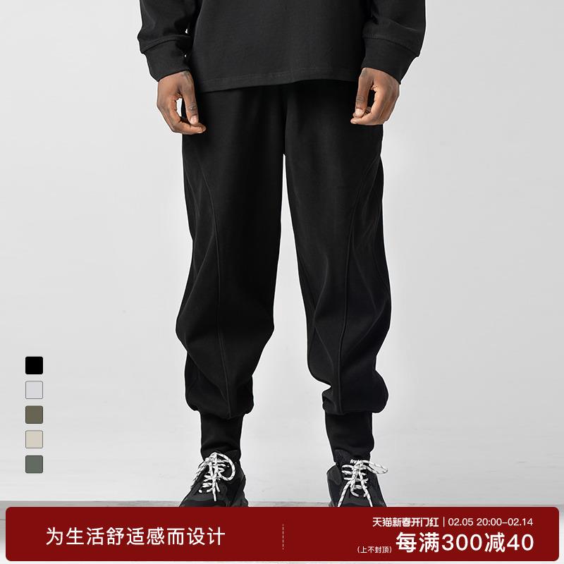 BODYDREAM休闲裤潮牌重磅卫裤男裤子针织运动裤宽松束脚裤直筒裤